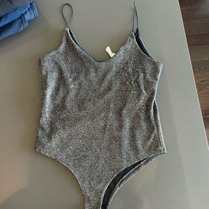Silver bodysuit